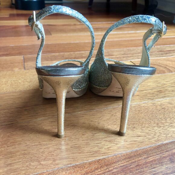 Glitter Jimmy Choo slingback heels - Picture 3 of 8